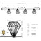 Indoor/Outdoor 10 ft. Contemporary Transitional Incandescent G40 Diamond Cage String Lights