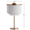 Coco 27.5" Fringed/Metal LED Table Lamp