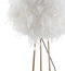 Stork 52" Feather Metal LED Floor Lamp