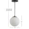 Bleecker 7.75" Metal/Glass Globe LED Pendant