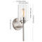 Juno 13" Farmhouse Industrial Iron Cylinder LED Sconce