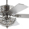 Zara 52" Filigree Metal/Wood LED Ceiling Fan