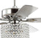 Brandy 52" Crystal Prism Drum LED Ceiling Fan With Remote