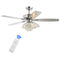 Kate 48" Glam Crystal Drum LED Ceiling Fan With Remote