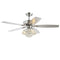 Kate 48" Glam Crystal Drum LED Ceiling Fan With Remote