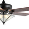 Moravia 52" Farmhouse Rustic Iron Star Shade LED Ceiling Fan With Remote
