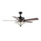 Moravia 52" Farmhouse Rustic Iron Star Shade LED Ceiling Fan With Remote