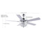 Mandy 52" Glam Classic Crystal Dome Shade LED Ceiling Fan With Remote