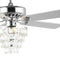 Mindy 52" Glam Modern Crystal Shade LED Ceiling Fan With Remote
