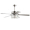 Mandy 52" Crystal Prism Drum LED Ceiling Fan With Remote