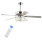 Mandy 52" Crystal Prism Drum LED Ceiling Fan With Remote