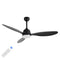 Audie 52" Classic Industrial Iron/Plastic Mobile-App/Remote-Controlled 6-Speed Propeller Integrated LED Ceiling Fan