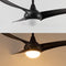 Aviator 52" Coastal Vintage Iron/Plastic Mobile-App/Remote-Controlled 6-Speed Retro Swirl Integrated LED Ceiling Fan
