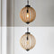 Abril 12.5"  Rustic Bohemian Iron/Wood Bead LED Pendant