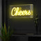 Cheers 11.8" Contemporary Glam Acrylic Box USB Operated LED Neon Light
