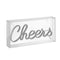 Cheers 11.8" Contemporary Glam Acrylic Box USB Operated LED Neon Light