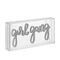 Girl Gang 11.88" Contemporary Glam Acrylic Box USB Operated LED Neon Light