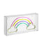 Rainbow 11.75" Contemporary Glam Acrylic Box USB Operated LED Neon Light