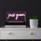 Yass Queen 11.8" Contemporary Glam Acrylic Box USB Operated LED Neon Light