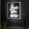 Love You More Square Contemporary Glam Acrylic Box USB Operated LED Neon Light