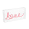 Love Contemporary Glam Acrylic Box USB Operated LED Neon Light