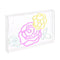 Crowd Of Roses Contemporary Glam Acrylic Box USB Operated LED Neon Light