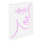 Half-Face Contemporary Glam Acrylic Box USB Operated LED Neon Light
