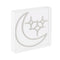 Starry Crescent Square Contemporary Glam Acrylic Box USB Operated LED Neon Light