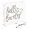 Hello Lovely Square Contemporary Glam Acrylic Box USB Operated LED Neon Light