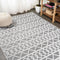 Aylan High-low Pile Knotted Trellis Geometric Indoor/outdoor Area Rug