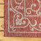 Charleston Vintage Filigree Textured Weave Indoor/outdoor Runner Rug