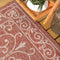 Charleston Vintage Filigree Textured Weave Indoor/outdoor Square Rug