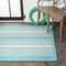 Haynes Modern Double Stripe Indoor/outdoor Area Rug