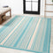 Haynes Modern Double Stripe Indoor/outdoor Area Rug