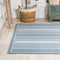 Haynes Modern Double Stripe Indoor/outdoor Area Rug