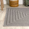 Chevron Modern Concentric Squares Indoor/outdoor Area Rug