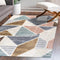 Aileen Geometric Scandi Colorblock Carved Area Rug