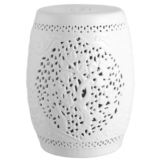 Tree of Life 18" Ceramic Garden Stool - JONATHAN Y